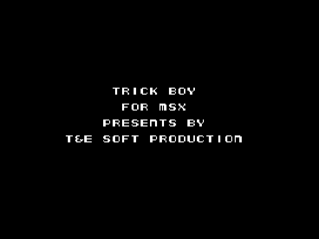 Trick Boy Title Screen